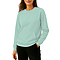 French Terry Pocket Sweatshirt Mint Women-Front