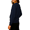 French Terry Pocket Sweatshirt Navy Women-Side