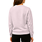 French Terry Pocket Sweatshirt Pink Women-Back
