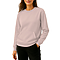 French Terry Pocket Sweatshirt Powder Pink Women-Front