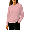 French Terry Pocket Sweatshirt Powder Pink Women-Front