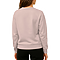 French Terry Pocket Sweatshirt Powder Pink Women-Back