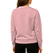 French Terry Pocket Sweatshirt Powder Pink Women-Back