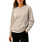 French Terry Pocket Sweatshirt Sand Women-Front