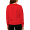 French Terry Pocket Sweatshirt True Red Women-Back