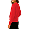 French Terry Pocket Sweatshirt True Red Women-side