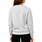 French Terry Pocket Sweatshirt White Women-Back