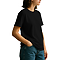 Unisex Mid Weight Tee Black Women-Side