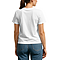 Unisex Mid Weight Tee White Women-Back