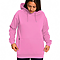 Active Fleece Hoodie 8.25 Oz Bubble Gum Pink Women-Front