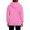 Active Fleece Hoodie 8.25 Oz Bubble Gum Pink Women-Back