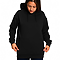 Active Fleece Hoodie 8.25 Oz Black Women-Front