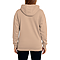 Active Fleece Hoodie 8.25 Oz Camel Women-Back