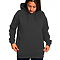 Active Fleece Hoodie 8.25 Oz Dark Heather Grey Women-Front