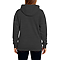 Active Fleece Hoodie 8.25 Oz Dark Heather Grey Women-Back