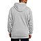 Active Fleece Hoodie 8.25 Oz Heather Grey back