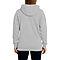 Active Fleece Hoodie 8.25 Oz Heather Grey Women-Back