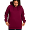 Active Fleece Hoodie 8.25 Oz Maroon Women-Front