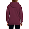 Active Fleece Hoodie 8.25 Oz Maroon Women-Back