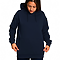 Active Fleece Hoodie 8.25 Oz Navy Women-Front