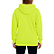 Active Fleece Hoodie 8.25 Oz Neon Yellow Women-Back