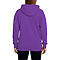 Active Fleece Hoodie 8.25 Oz Purple Women-Back