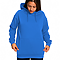 Active Fleece Hoodie 8.25 Oz Royal Women-Front