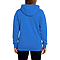 Active Fleece Hoodie 8.25 Oz Royal Women-Back