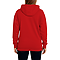 Active Fleece Hoodie 8.25 Oz True Red Women-Back