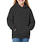 Youth Pullover Hoodie Dark Heather Grey Women-Front