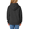 Youth Pullover Hoodie Dark Heather Grey Women-Back