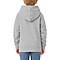 Youth Pullover Hoodie Heather Grey back