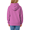 Youth Pullover Hoodie Hot Pink Women-Back