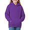 Youth Pullover Hoodie Purple Women-Front