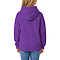 Youth Pullover Hoodie Purple Women-Back