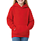 Youth Pullover Hoodie True Red Women-Front