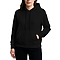 Premium Pullover Hoodie Black Women-Front