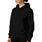 Premium Pullover Hoodie Black Women-Side
