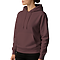 Premium Pullover Hoodie Brown Women-Side