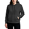Premium Pullover Hoodie Dark Heather Grey Women-Front