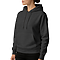 Premium Pullover Hoodie Dark Heather Grey Women-Side