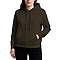 Premium Pullover Hoodie Dark Olive Women-Front