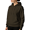 Premium Pullover Hoodie Dark Olive Women-Side