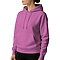 Premium Pullover Hoodie Hot Pink Women-Side