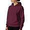 Premium Pullover Hoodie Maroon Women-Side