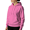 Premium Pullover Hoodie Neon Pink Women-Side