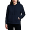 Premium Pullover Hoodie Navy Women-Front