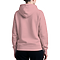 Premium Pullover Hoodie Powder Pink Women-Back