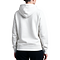 Premium Pullover Hoodie White Women-Back