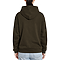 Premium Zipper Hoodie Dark Olive Women-Back